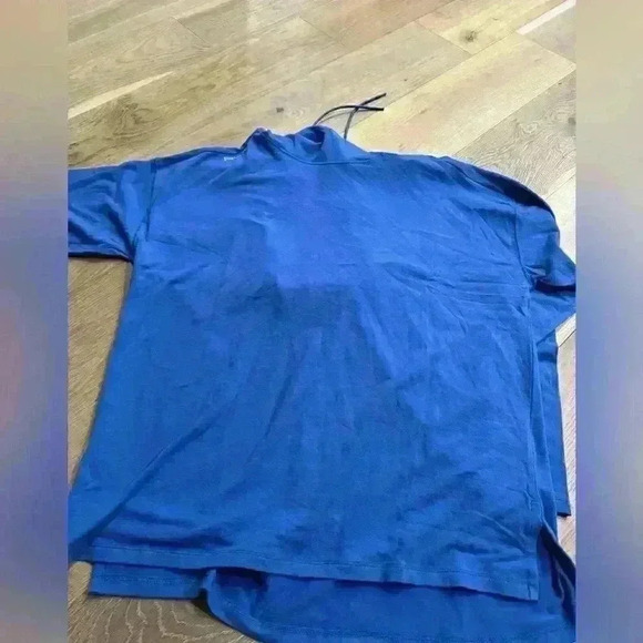 NWT RLX Ralph Lauren cowl neck hoodie Sz L in royal blue - soft! - Picture 3 of 8